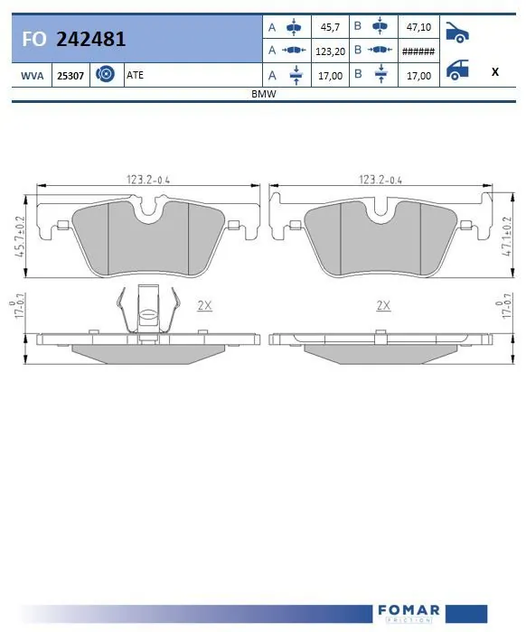 Brake Pad Set, disc brake